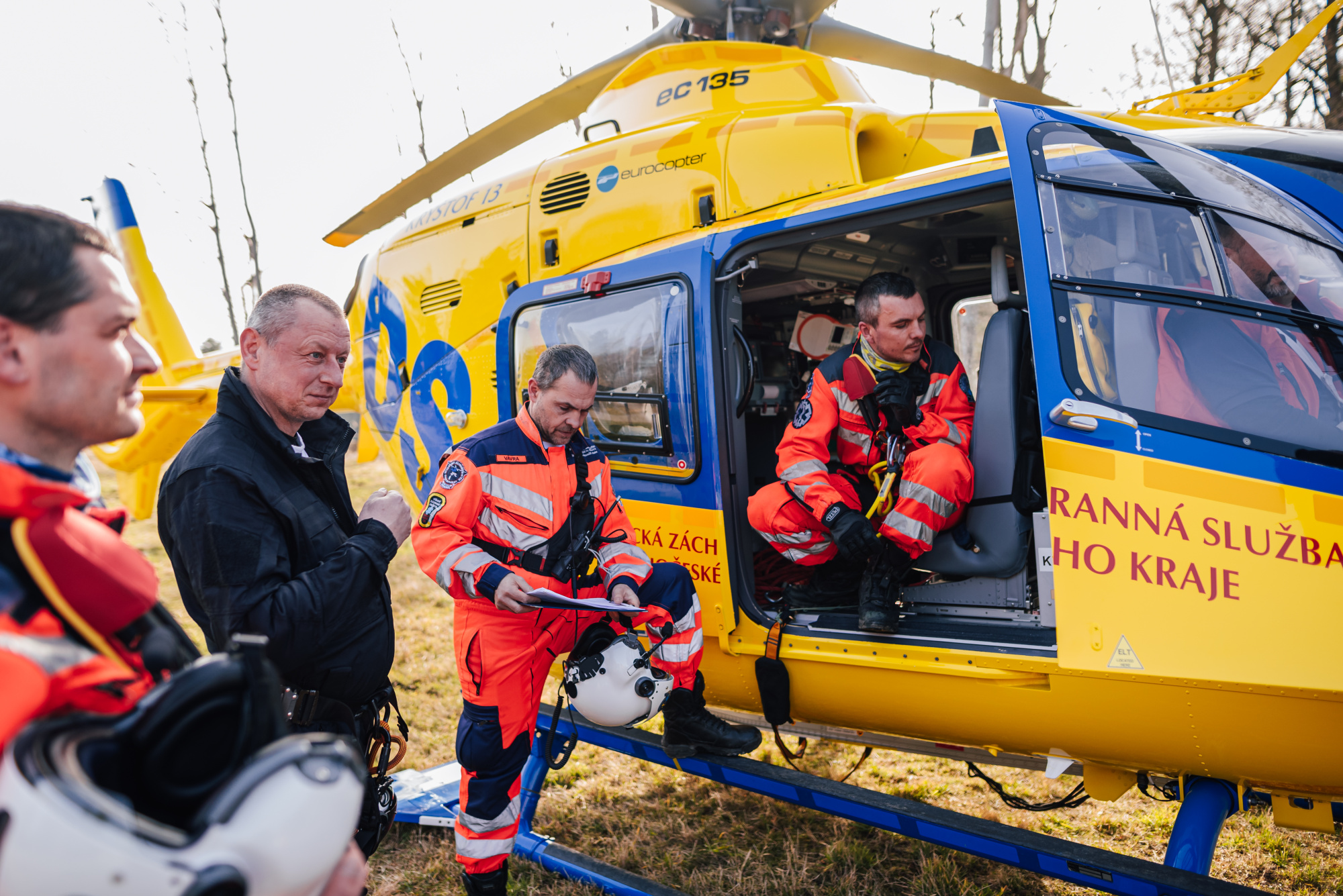 Výcvik leteckých záchranářů posádek Kryštofa 13, 24.2.2021